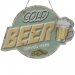 Metallskilt med oppheng «Cold beer served here», 23 x 32 cm