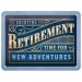 Metallskilt «Enjoy Retirement» 15 x 20 cm