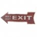 Metallskilt «Exit way out» 16 x 45 cm