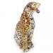 Italiensk porselensfigur av en leopard, 86 cm