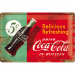 Coca-Cola 1950 drikkevareskilt 20 x 30 cm