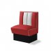 Diner-sittebås – retro-sofa, endeelement 70 cm
