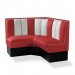 Diner-sittegruppe – retro-sofa 120 cm, hjørne
