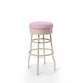 Diner barstol Creme vintage utan rygg rosalila