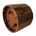 Rundt sidebord i tre med hjul, H 45 cm, Trademark Living