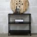 Seattle metallhylle, svart, lav – Trademark Living