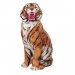 Italiensk porselensdyr: Sibirisk tiger, original, 92 cm