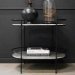 Sidebord/barbord i jern og marmor fra Trademark Living