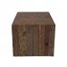 Sidebord i tre «Kub» med hjul, 45 x 45 cm, Trademark Living