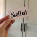 Skilt «SKAFFERI» 9 x 4,5 cm