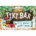 Tiki-bar-happy hour-skilt 20 x 30 cm
