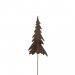 Strikk juletre i metall, 12 cm