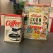 Kaffeburk-kaffe serveres her med knäpplock