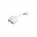 Takkontakt DCL 20 cm Hvit kabel Ujordet