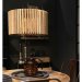 Taklampe «Lameller» i gjenvunnet tre, stor