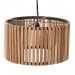 Taklampe «Lameller» i gjenvunnet tre, stor
