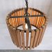 Taklampe «Lameller» i gjenvunnet tre, Small