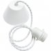 Takoppheng, tvunnet ledning, hvit, 1,2 meter, Pr Home