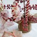 Julepynt til juletreet: hengende rosa nisse