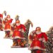 Juledekorasjon: Papirfigurer av julenissen