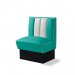 Diner-sittebås – retro-sofa, endeelement 70 cm