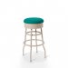 Diner barstol Creme vintage utan rygg petrol