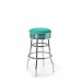 Diner barstol vintage utan rygg turkos