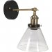 Vegglampe LAMBDA Svart & Messing - Pr Home