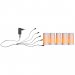 Oppladbare LED-lys med USB og lader, 5 sett
