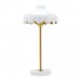 Wells bordlampe, hvit/gull, 50 cm – Pr Home