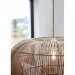 Zuri utendørs taklampe, håndflettet naturrotting, 61 cm – Pr Home