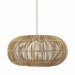 Zuri taklampe, håndflettet naturrotting, 61 cm – Pr Home