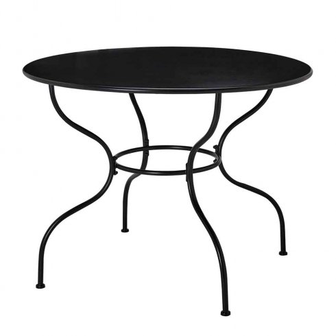 Utebord Amalfi, diameter 100 cm, svart