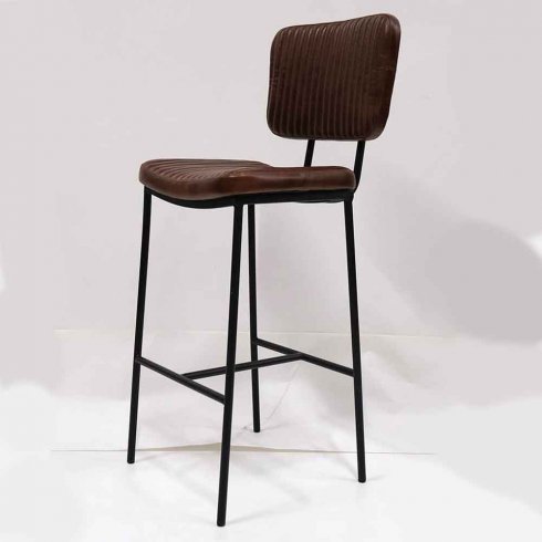 Barstol Astoria med quiltet skinn fra Trademark Living