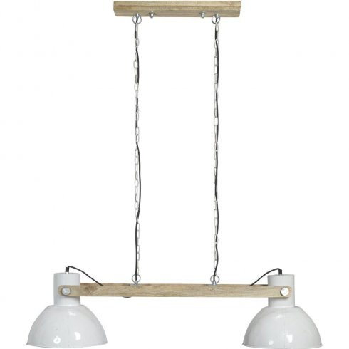 Taklampe Ashby med to armer, hvit – Pr Home