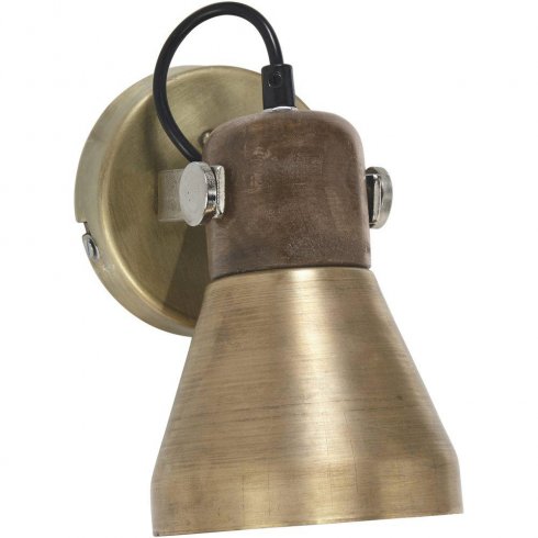 Industriell vegglampe Ashby Spotlight Pale Gold – Pr Home