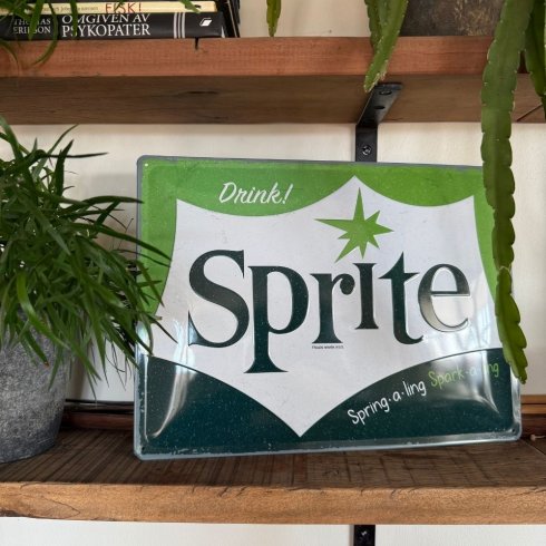 Sprite-plakett med logo, 30 x 40 cm
