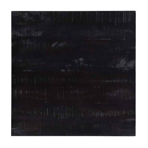 Bordplate i svartmalt mangotre, 70 x 70 cm