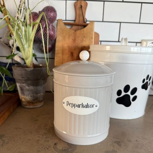 Retro pepperkakeboks Ø 14,5 – Beige