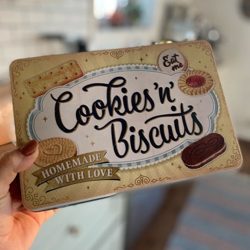 Flat metallboks «Cookies and Biscuits»