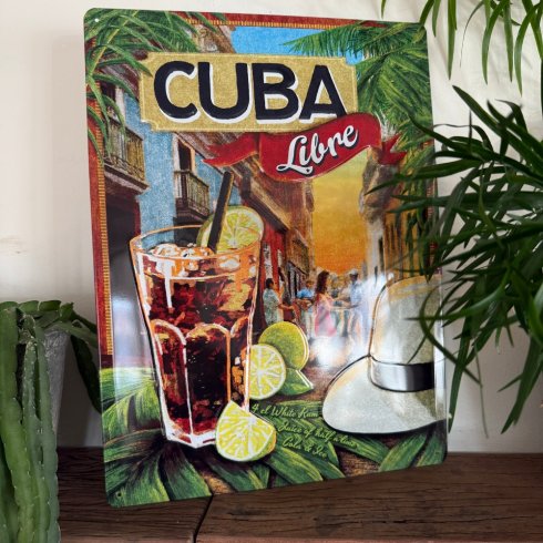 Cuba libre-skilt 30 x 40 cm