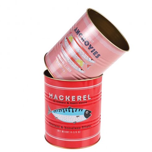 Krukke / blikkboks, 2-pakning «Fish»