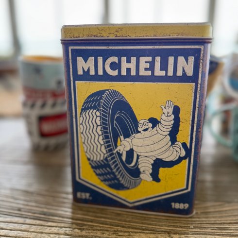 Metallboks i retrostil, Michelin, 3 liter