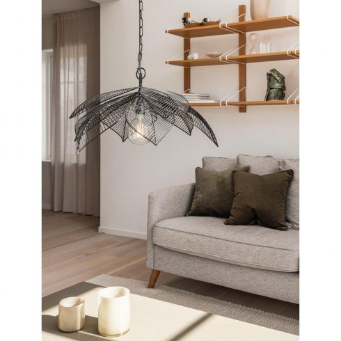 Elm taklampe, svart, 70 cm – Pr Home