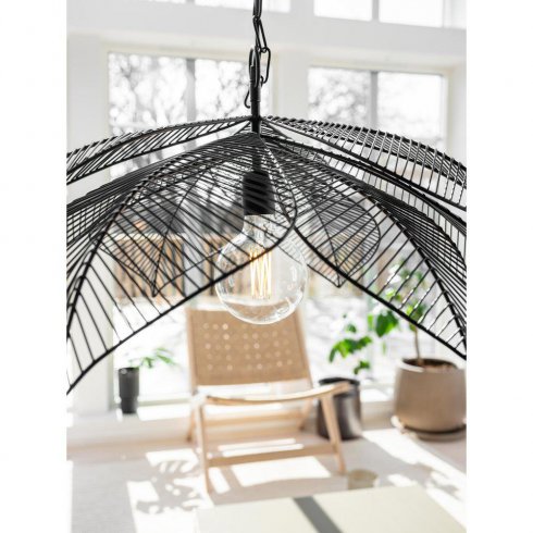 Elm taklampe, svart, 70 cm – Pr Home