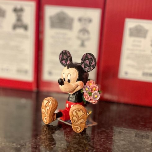 Disney-figur: Mini-Mickey Mouse med blomster