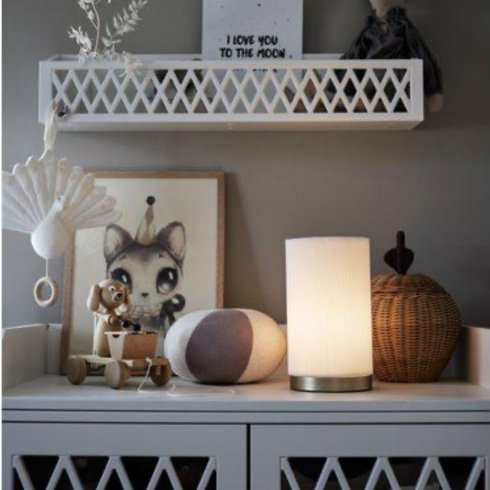 Dora bordlampe, hvit, 25 cm – Pr Home