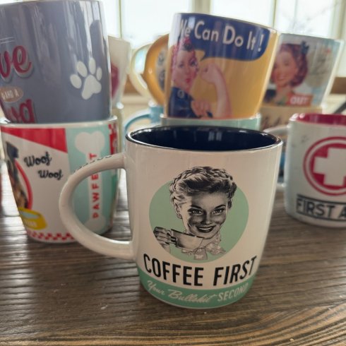 Retromugg – kaffe først