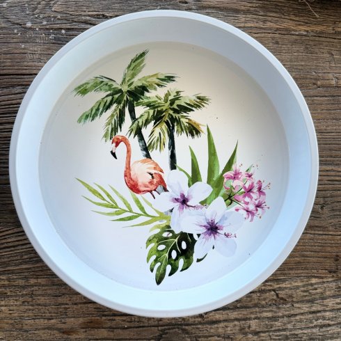 Plateskive i flamingo