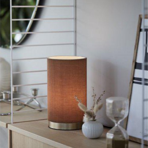 Dora bordlampe, brun, 25 cm – Pr Home